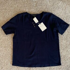 Downeast Hadley Henley Top. New with Tags.